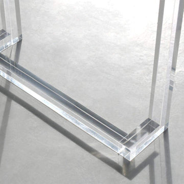 47.2" Modern Rectangular Clear Acrylic Office Writing Desk-Desks,Furniture,Office Furniture